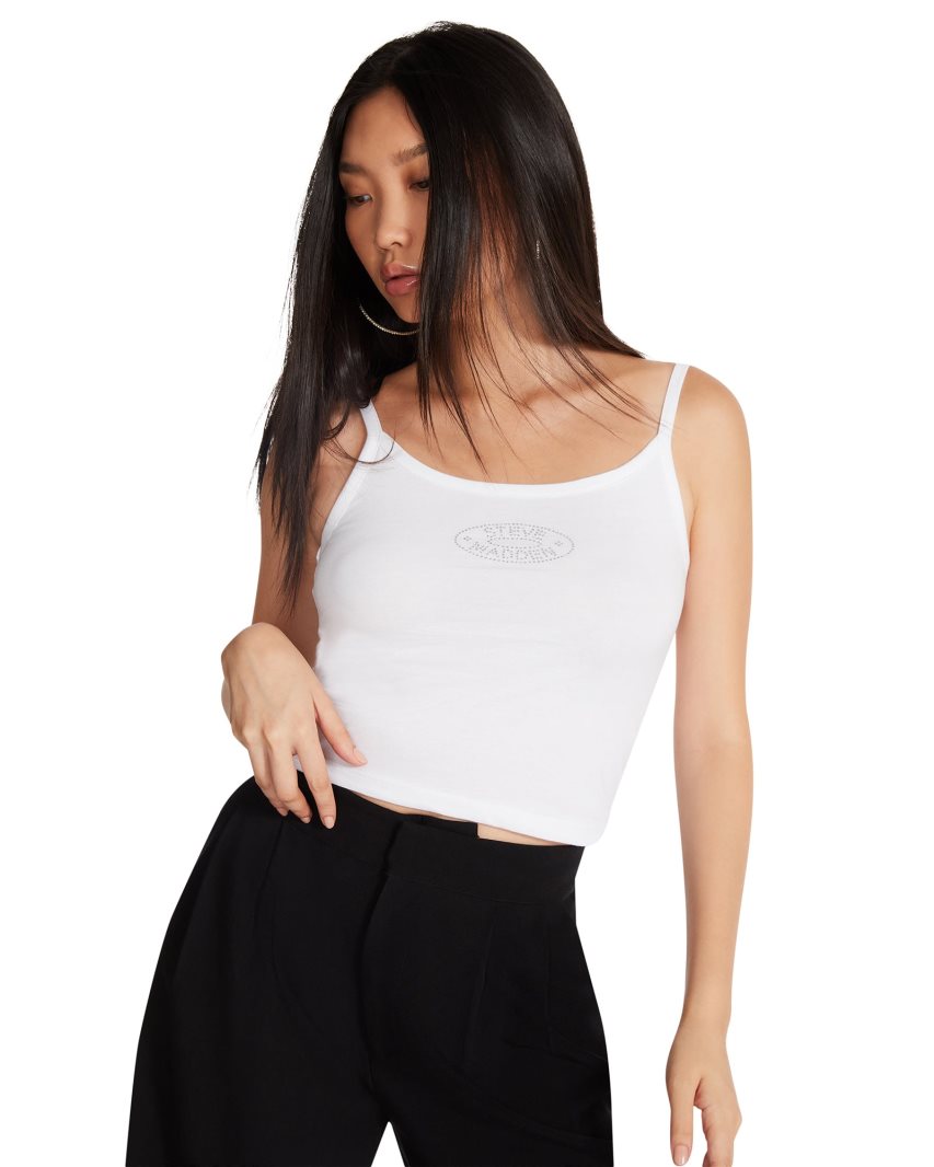 Camiseta Tirantes Steve Madden Alexa Mujer Blancas | ES CW346E